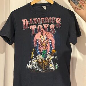 Vintage Black and Pink Graphic Short Sleeve Tee